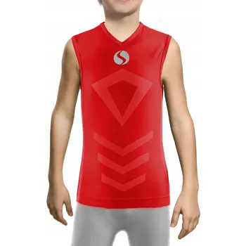 Podprsenka Dětské funkční prádlo bez rukávů Sesto Senso červené vel. XXS/XS