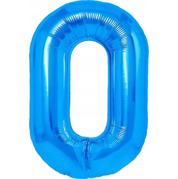 Balónek Id_2339_0nc FÓLIOVÝ BALÓNEK ČÍSLICE 0 TMAVĚ MODRÁ 100cm NULA LATEKS