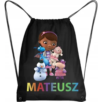 Školní batoh Školní Vak/Batoh na Tělocvik do Školky Školy KLINIKA PLUSZAKÓW + JMÉNO