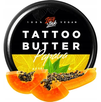 Tělový krém Krémové máslo na tetování Loveink Tattoo Butter Papaya 100 ml