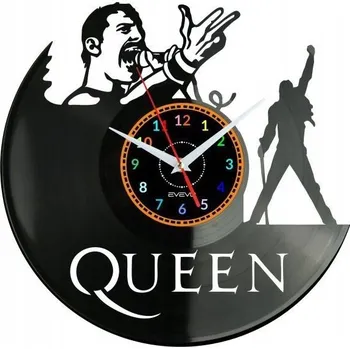 Hodiny QUEEN HODINY NÁSTĚNNÉ DEKORATIVNÍ MODERNÍ VINYLOVÁ DESKA