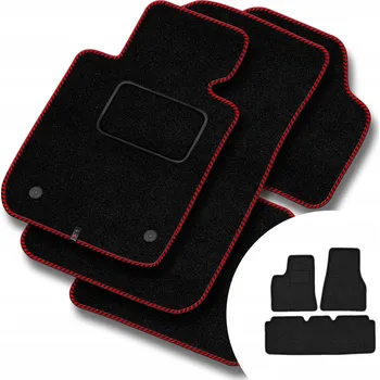 autokoberec Velurové autokoberce Motos 3 ks