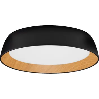 Černé kovové stropní LED světlo Nova Luce Sigi 45 cm