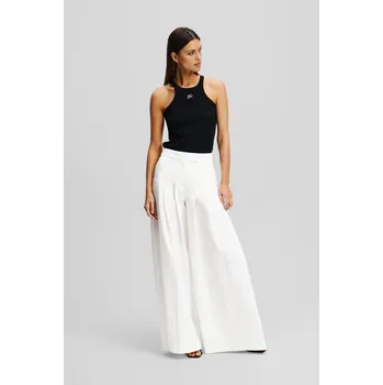 Dámské kalhoty KALHOTY KARL LAGERFELD SUMMER OCCASION SUIT TROUSERS PRISTINE