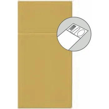 Příbor Pouzdra/Kapsičky na příbory zlaté 25 ks Paw