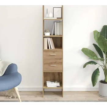 Knihovna vidaXL Knihovna dub artisan 40 x 35 x 180 cm Kompozitní dřevo [875440]