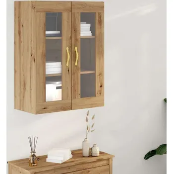 Policová skříň vidaXL Nástěnná skříňka Nástěnný Artisanový dub 69,5 x 34 x 90 cm [862163]