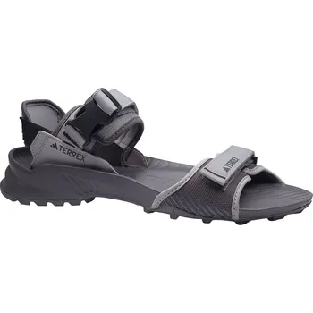 Pánské sandále Letní turistická obuv pro středně náročný terén, Adidas, Terrex Hydroterra, šedá: Šedá Syntetika 32,5 48 EU (F) 50 G - standardní šíře (28421-28422)