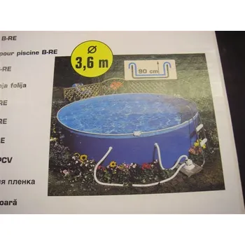 Bazénová folie kruh 3,6 x 1,1m modrá - Standart