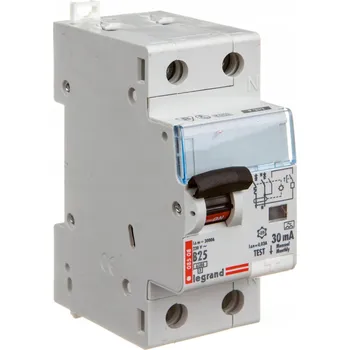 Proudový chránič Proudový chránič s jističem 1-fáz. 2P 25A B 0,03A P312 DX3 LEGRAND