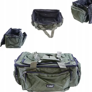 Rybářská taška zelená na nástrahy, ryby, příslušenství, woblery, přes rameno