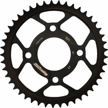Řetězová sada pro motocykl SUPERSPROX Řetězová rozeta SUPERSPROX RFE-1221:45-BLK černý 45 zubů, 428