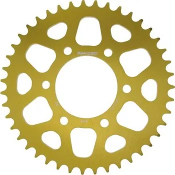Řetězová sada pro motocykl SUPERSPROX Hliníková řetězová rozeta SUPERSPROX RAL-478:43-GLD zlatá 43 zubů, 520
