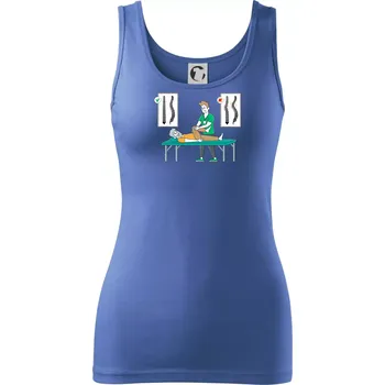 Dámské oblečení Fyziologické zakřivení páteře - Dámské tílko - L ( Azurově modrá )