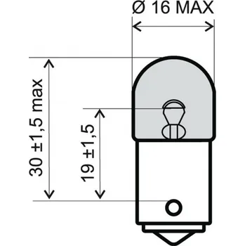 Osvětlení pro motocykl RMS přední světlo 246510455 T16 12V 10W
