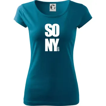 SO NY city - Dámské triko Pure - M ( Petrolejová )