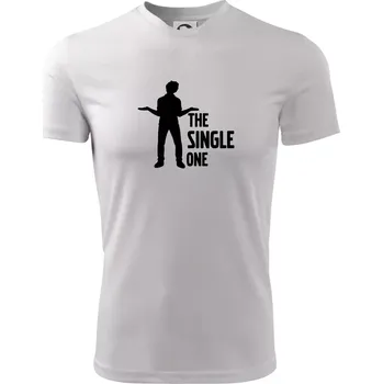 Pánské tričko Bachelor party - The single one - Pánské triko Fantasy sportovní (dresovina) - L ( Bílá )