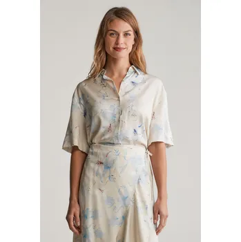 Dámská košile KOŠILE GANT REL FLORAL PRINT SS SHIRT PUTTY