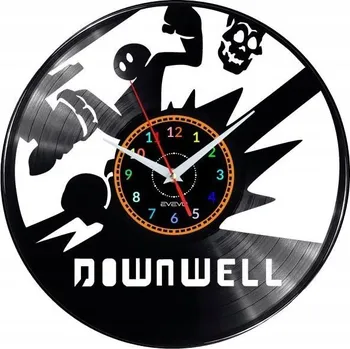 Hodiny DOWNWEEL VIDEO GAME HODINY NÁSTĚNNÉ DEKORATIVNÍ MODERNÍ VINYLOVÁ DESKA