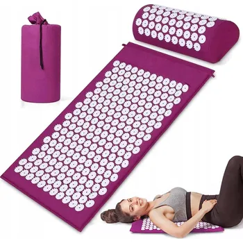 Masážní přístroj AKUPRESURNÍ MASÁŽNÍ PODLOŽKA PRO ZDRAVÍ MASÁŽNÍ PŘÍSTROJ S BODCI FIALOVÁ