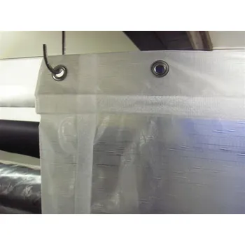 Krycí plachta Plachta zakrývací kašírovaná 140g/m2 Mléčná s oky - NA MÍRU