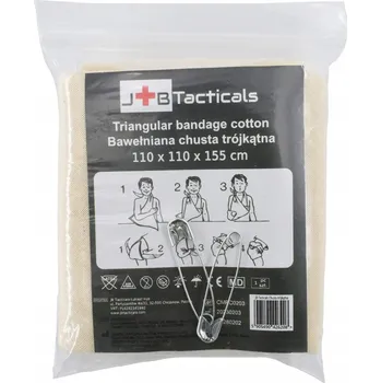 Šátek JB Trojcípý šátek bavlněný velký 110x110x150cm