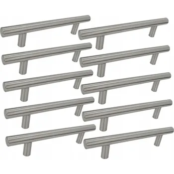 Nábytkové kování Nábytková úchytka B&B reling, stříbrná matná, 15 cm, 10 ks, rozteč 96 mm
