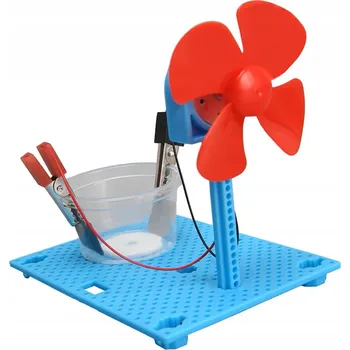 Obraz Wiatrak napędzany solą EKSPERYMENT experimentální DIY KIT