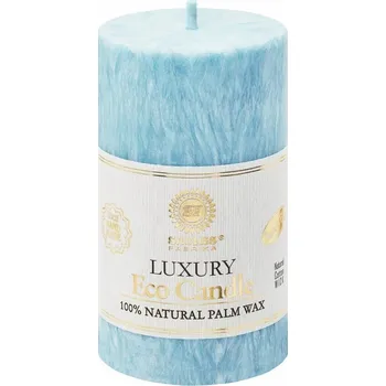 Svíčka SVĚTLE MODRÁ dekorativní svíčka VÁLEC 9,5 cm +