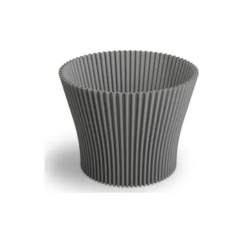 Zahrada Plastový obal na květiny Lotus 130, tmavý popel