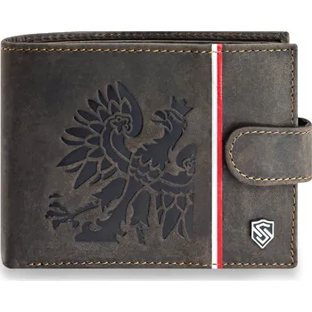 Peněženka Stevens peněženka z pravé lícové kůže hnědá - muž