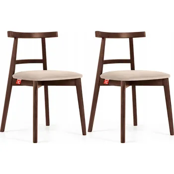 Jídelní židle Židle Konsimo velur béžová 2 ks