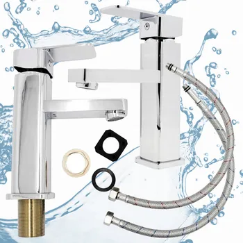 Vodovodní baterie Stojánková umyvadlová baterie Granitan CARO stříbrná