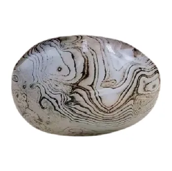 Přírodní hedvábný achátový kámen 90–110 g Minerální dekorace Leštěný krystal pro harmonii Meditační kámen Surový achátový kámen