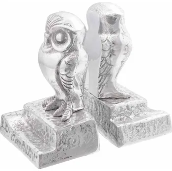 Zarážka na knihu vidaXL Zarážky na knihy 2 pcs Stříbrná 12 x 9 x 19 cm Hliník