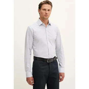 Pánská košile Košile Calvin Klein pánská, modrá barva, slim, s klasickým límcem, LV019EU039 50X, vel. 40