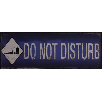 Plechová cedule Plechová závěsná cedule - DO NOT DISTURB