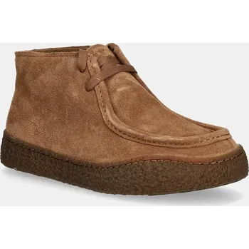 Dámské polobotky Semišové polobotky Camper Peu Terreno dámské, hnědá barva, na plochém podpatku, K400813-003 K400813.003 88X, EUR 38