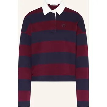 Dámská košile Darling Harbour Dámské Rugbyové Tričko, tmavě červená / tmavě...