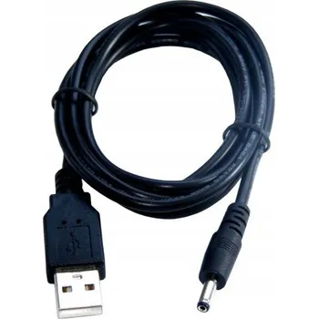 Napájecí kabel USB kabel s konektorem 1.35/3.5mm, 100 cm