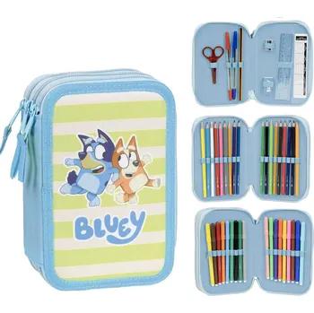 Penál Třípatrový penál Bluey a Bingo s výbavou