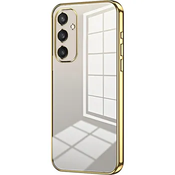 Pouzdro na mobilní telefon Electro gelový obal na Samsung Galaxy S25 - zlatý