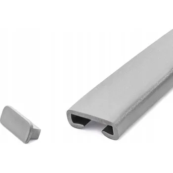 Příslušenství pro čtečku elektronické knihy Koncovka k madlu PVC PREMIUM, záslepka 40x8, stříbrná