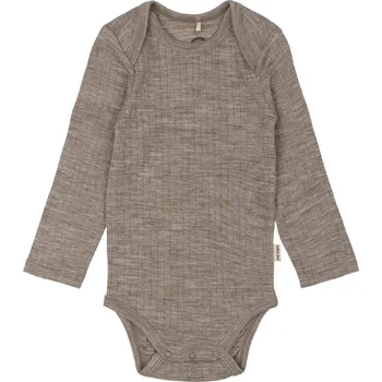 Mikk-Line Mikk - line dětské vlněné body 6015 - Melange Denver Velikost: 68 MERINO VLNA