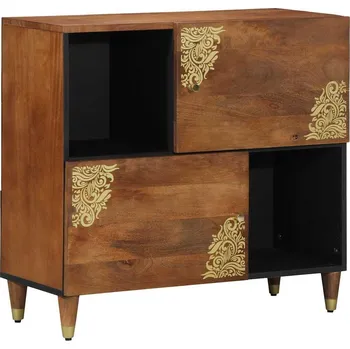 Organizace kuchyně vidaXL Servírovací skříň Hnědá 80 x 33 x 75 cm Masivní mangové dřevo