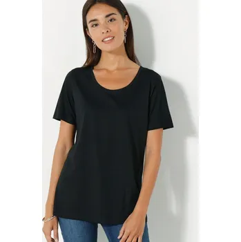 Dámské tričko Tričko s krátkými rukávy černá 50