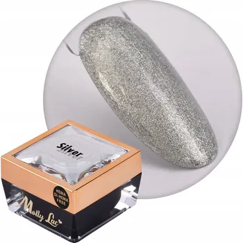 Přípravek na nehty Gel pro ombre zdobení Mollylac silver 5g