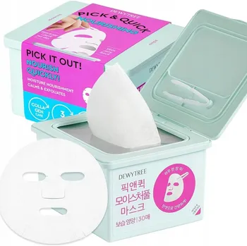 Pleťová maska Dewytree PICK AND QUICK Moisture Full Mask 30 ks hydratační pleťové masky
