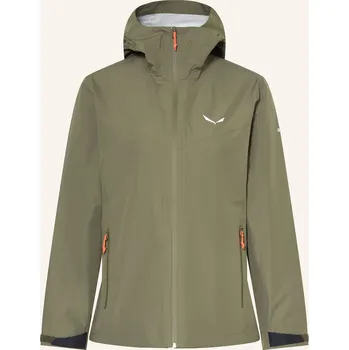 Salewa Dámská Hardshellová Bunda Puez 2.5l Ptx, olivová, 44