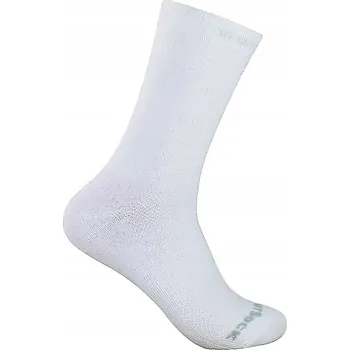 Pánské ponožky WrightSock Silver Stride CREW S 34-37 BÍLÉ Běžecké ponožky